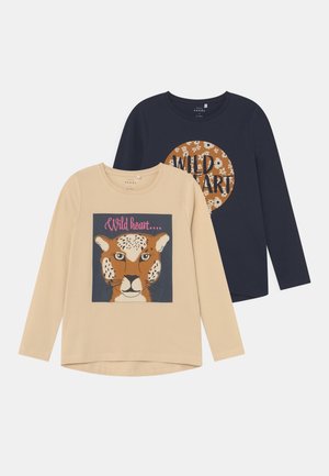 NKFVIX 2 PACK - Top s dlouhým rukávem - whitecap gray