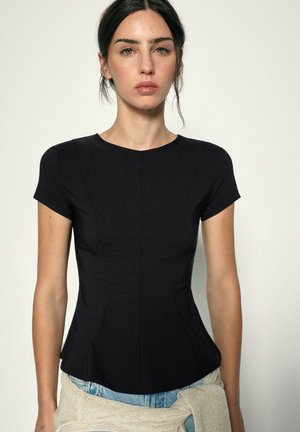 PULL&BEAR, PEPLUM - TOP - Blouse - black