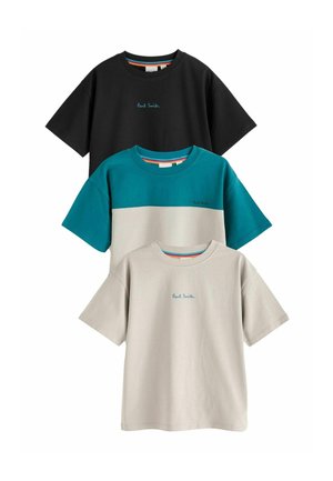 SIGNATURE  3 PACK  - REGULAR FIT - Paprasti marškinėliai - grey black