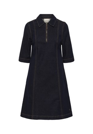 Cream, 5715752543488 - Robe en jean - chicago rinse blue denim tobac