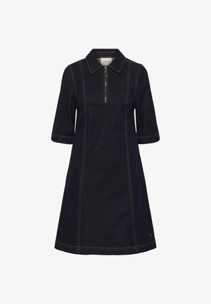 Cream, 5715752543488 - Robe en jean - chicago rinse blue denim tobac
