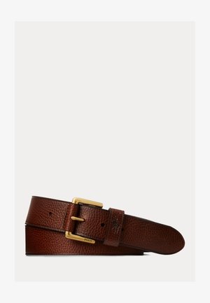 Polo Ralph Lauren, SIGNATURE PONY LEATHER BELT - Cinturón - brown
