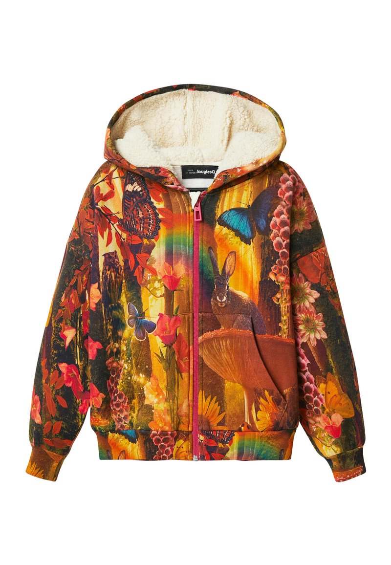 Desigual Sweater met rits oranje Desigual Sweater met rits oranje