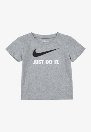 TEE - T-shirts med print - dark grey heather/white