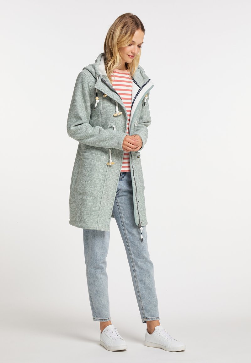 Damen Parkas | Schmuddelwedda SCHMUDDELWEDDA FRAULLY Kurzmantel rauchmint melange/mint - MQ50635 Damen Parkas | Schmuddelwedda SCHMUDDELWEDDA FRAULLY Kurzmantel rauchmint melange/mint - MQ50635