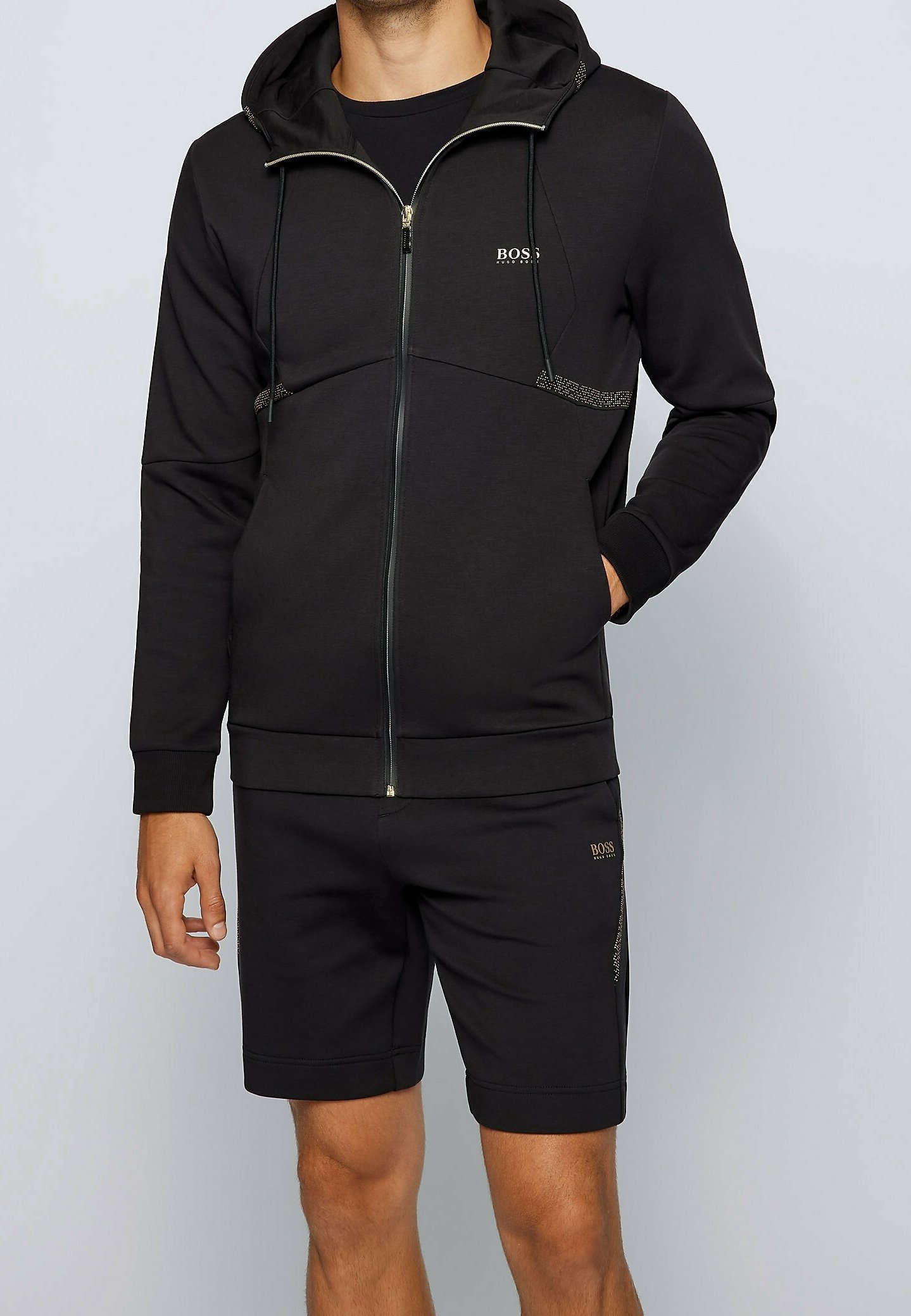 BOSS Kapuzenpullover black/schwarz (Pre-owned) Zalando
