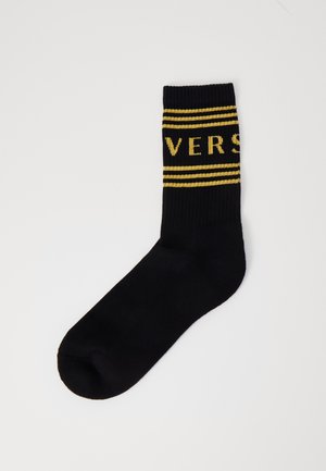 Versace ATHLETIC SOCKS LOGO  - Chaussettes - black/gold