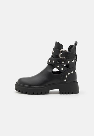 Even&Odd, Bottines de cowboy / motard - black