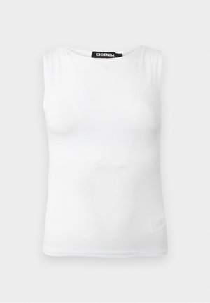 EB Denim, SOUTH BEVERLY BOAT NECK TANK - Μπλούζα - white