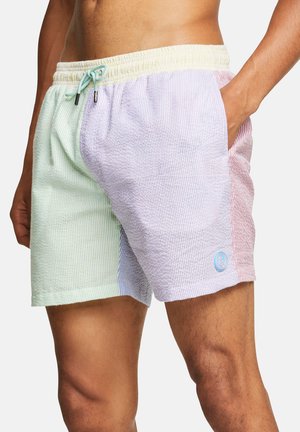 SEERSUCKER COLORBLOCK - Swimming shorts - bunt