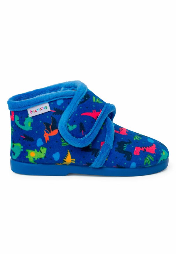 POR DIBUJOS - Krabbelschuh - azul dinosaurios