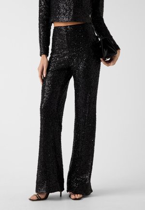 PAILLETTEN-SCHLAG - Pantalon classique - schwarz/multicolor