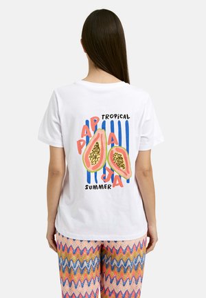 Smith&Soul, SMITH&SOUL T-SHIRT RUNDHALS MIT ARTWORK - Print T-shirt - indigo