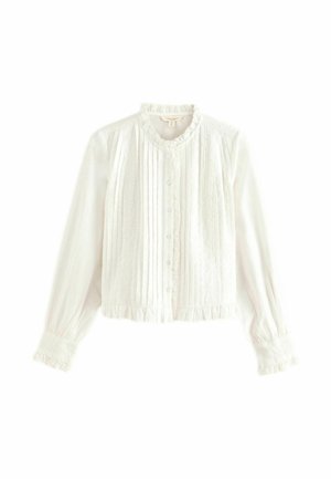 TRIM PINTUCK  - REGULAR FIT - Blus - white