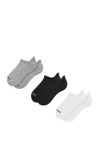 DAILY ESSENTIAL 3 PACK - Calzini - white heathered core light grey black