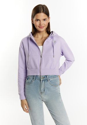 CROPPED BIANY  - Mikina na zip - violett