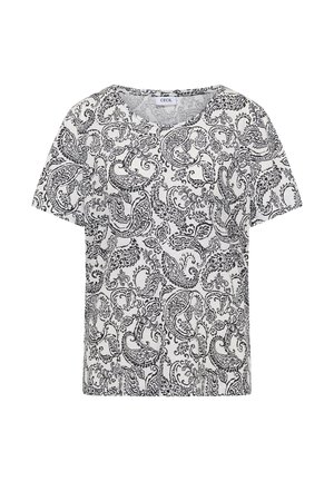 Cecil, T-SHIRT MIT RUNDHALS UND MUSTER - T-shirt imprimé - black