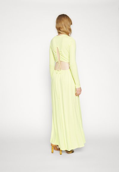 Proenza Schouler White Label OPEN BACK DRESS - Φόρεμα από ζέρσεϊ - lime