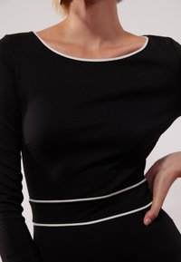 Anna Field Jerseykjole - black/white