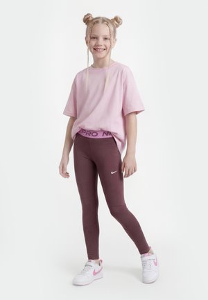 Nike Performance UNISEX - Leggings - tattoo/magenta/white