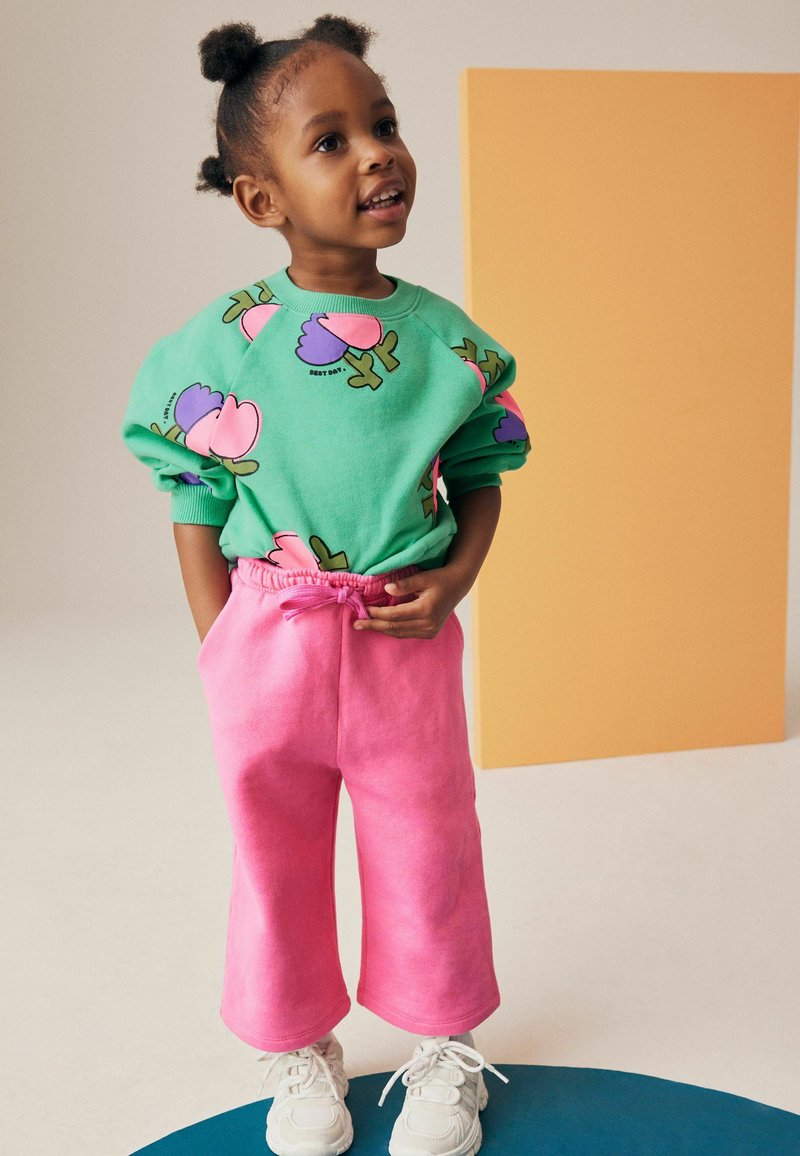 Next PRINTED WIDE SET - Collegepaita - pink