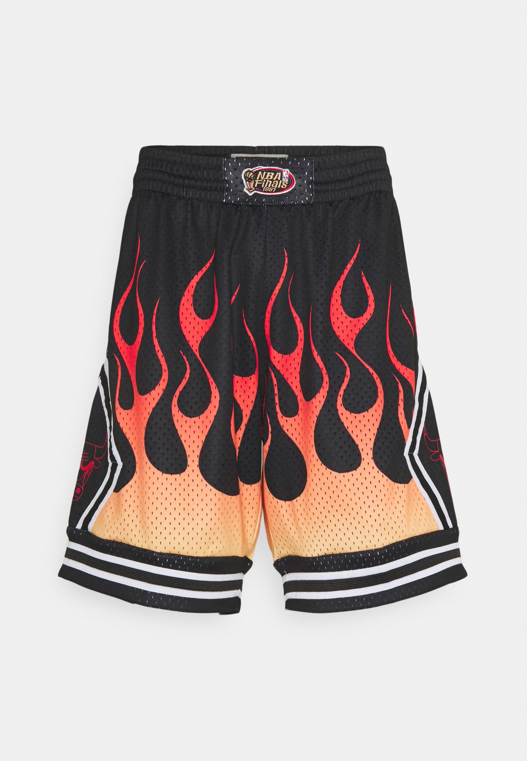 Mitchell \u0026 Ness NBA CHICAGO BULLS FLAMES SWINGMAN SHORT - Pantaloncini  sportivi - black/nero - Zalando