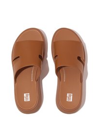 FitFlop F-MODE RAW-EDGE - Muiltjes - bruin