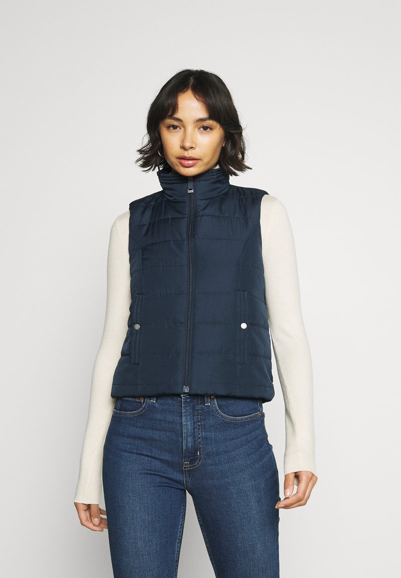 Vero Moda Petite VMSIMONE SHORT WAISTCOAT - Colete - navy blazer