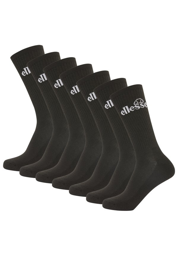 UNISEX 7 PAAR - TREGO CREW -BÜNDCHE LOGO - Socken - schwarz