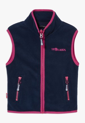 KIDS ARENDAL VEST - Waistcoat - navy/pink