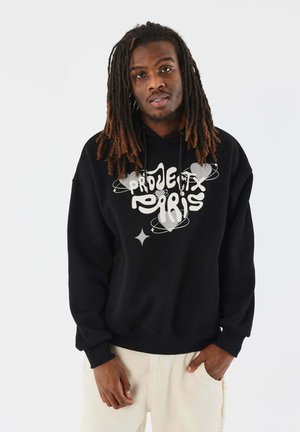 Hoodie - noir   vert d'eau