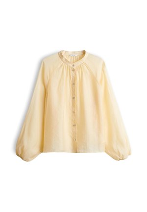 OPUS, LOOSE FIT CRINKLE LOOK - Hemdbluse - honey butter