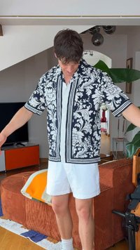 Only & Sons ONSNERO RESORT - Πουκάμισο - jet black/antique white