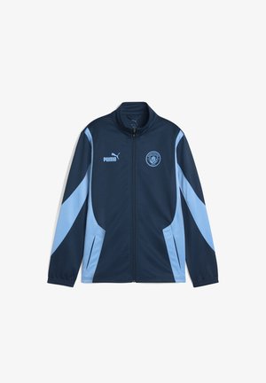 MANCHESTER CITY FTBLNRGY+ - Športna jopa s kapuco na zadrgo - marine blue-blazing blue