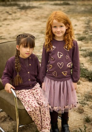 Minymo, SKIRT MESH WITH EMB. - A-line skirt - fawn