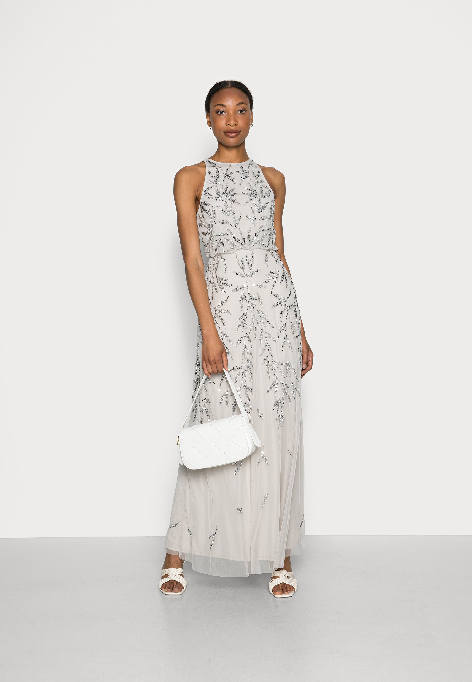 maya all over embellished maxi dress
