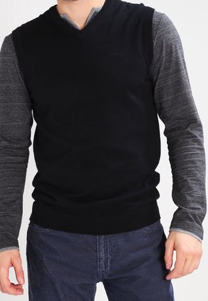 Stickad tröja - black