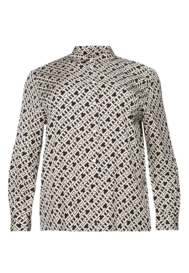 Tommy Hilfiger Overhemdblouse zwart Tommy Hilfiger Overhemdblouse zwart