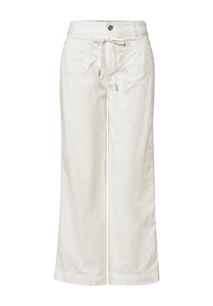 Street One, STRAIGHT LEG PANTS IN WASHED-LOOK - Pantalon classique - off white