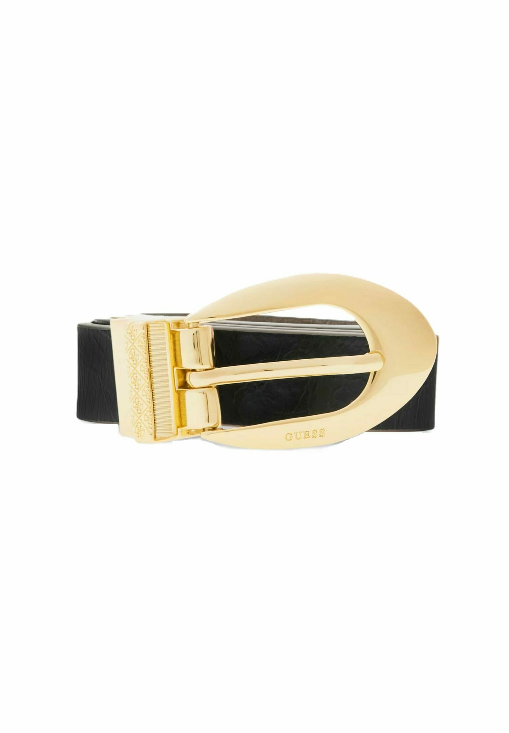 New GUESS Taupe Monogram Belt with Gold Logo Buckle GUESS belt Dorys Belt W90 Mocha Logo | Buy bags, purses  main image 3