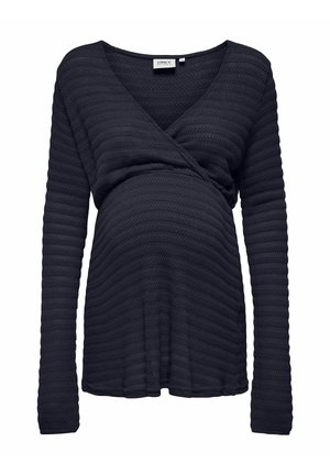 Stickad tröja - dark blue