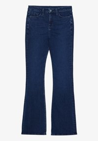 POWER STRETCH - Flared Jeans - dark blue denim