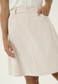 Cream CORY - A-line skirt - ancient scroll