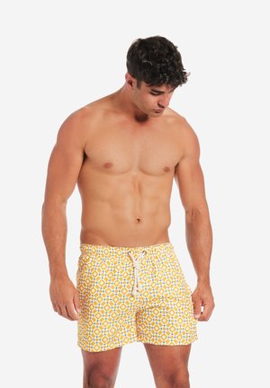 Gassa d’Amante TAORMINA - Shorts da mare - giallo e bianco