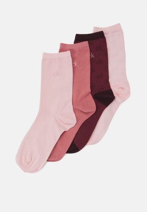WOMEN LOGO HOLIDAY 4 PACK - Socks - white/pink