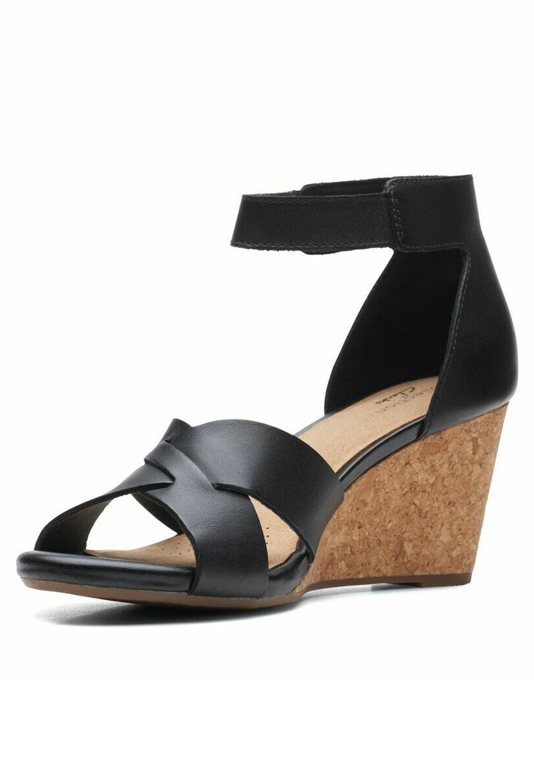 clarks sandali zeppa