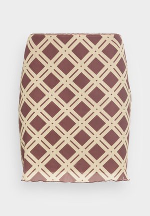 NEOPAITYN MINI BABYLOCK SKIRT  - Miniskjørt - amber brown
