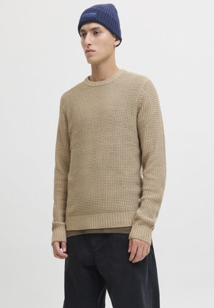 Jack & Jones NICK CREW NECK - Πουλόβερ - crockery
