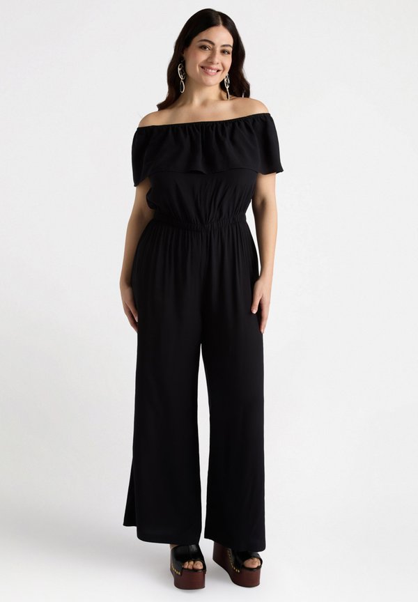 CON VOLANT - Jumpsuit - nero