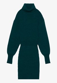 Strikket kjole - dark green